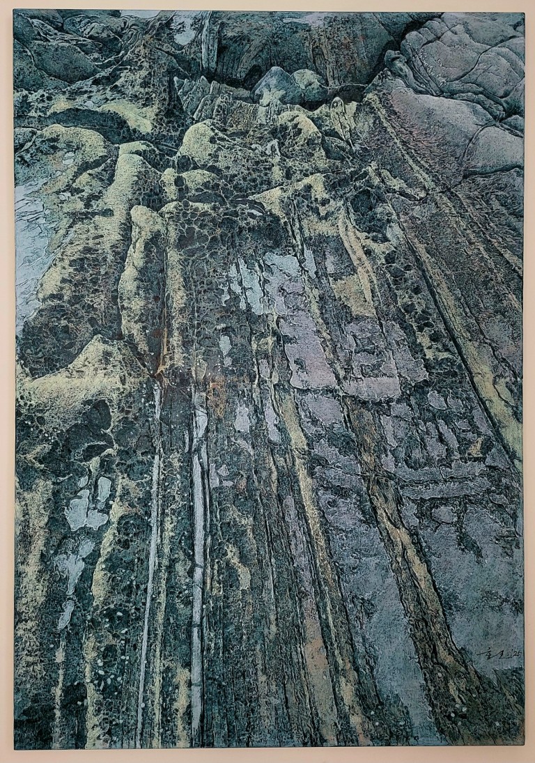 풍화혈 종이에 크레파스 158×109cm