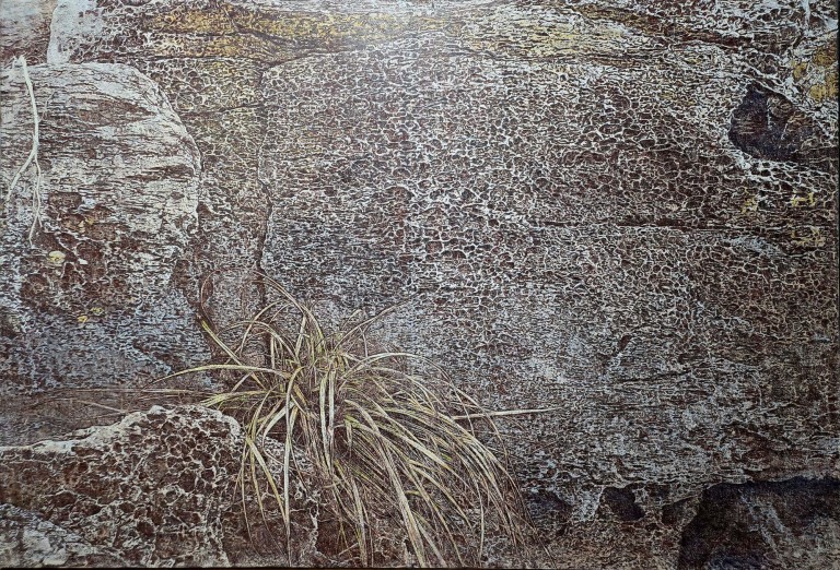 풍화혈 종이에 크레파스 109×158cm