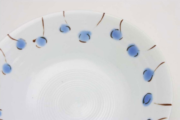 이재훈 코발트꽃접시, 백자소지 3-5만원